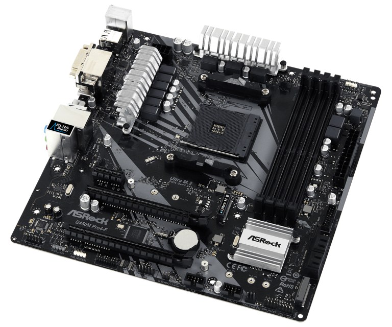 Asrock b450m pro4 f не запускается