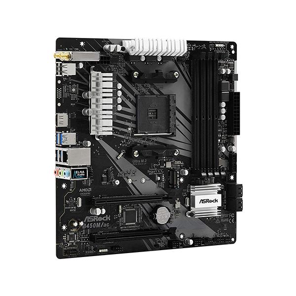 ASRock B450M/Ac (Wi-Fi) Motherboard (B450M-AC) -pcstudio