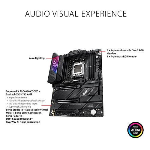Asus Rog Strix X670E-E Gaming Wifi X670 Am5 Atx Motherboard