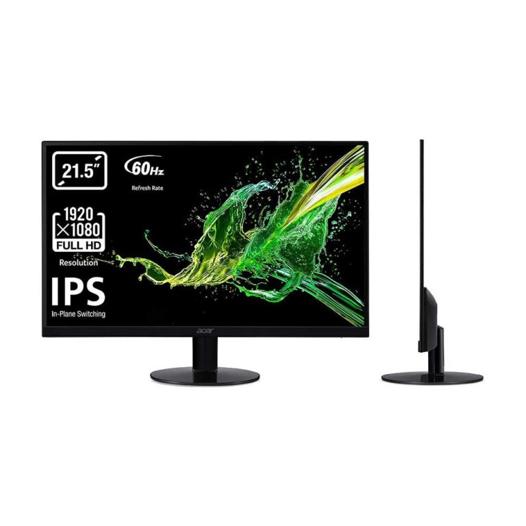 Acer Sa Q Inch Full Hd Ips Ultra Slim Frameless Monitor