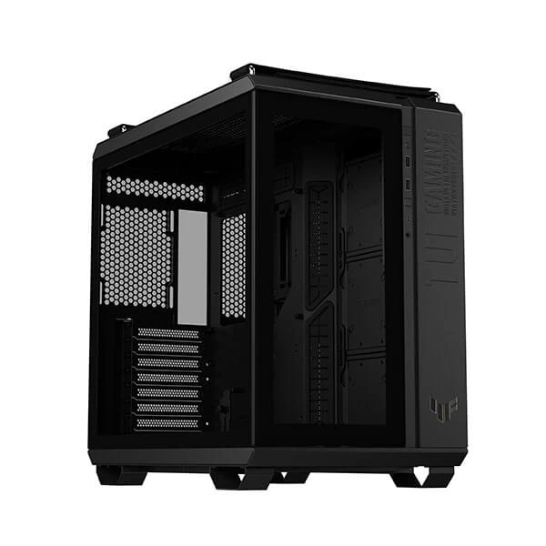 Razer Tomahawk Mini-ITX Gaming Case: Dual-Sided Tempered Glass Swivel  Doors, Ventilated Top Panel, Chroma RGB Underglow Lighting, Built-in Cable