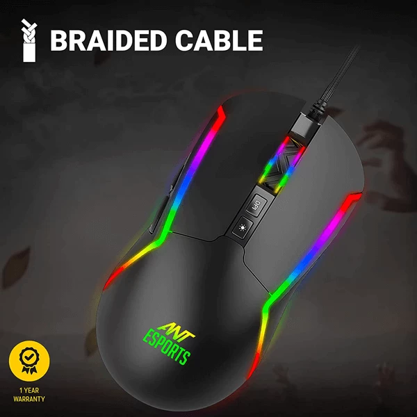 Ant Esports GM330 Rgb Gaming Mouse Black | PC Studi