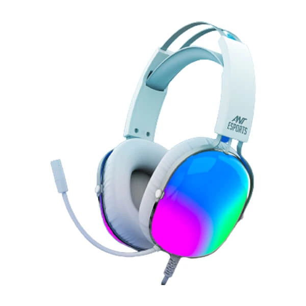 Ant Esports H1150 Rgb Gaming Headset White | PC Studio