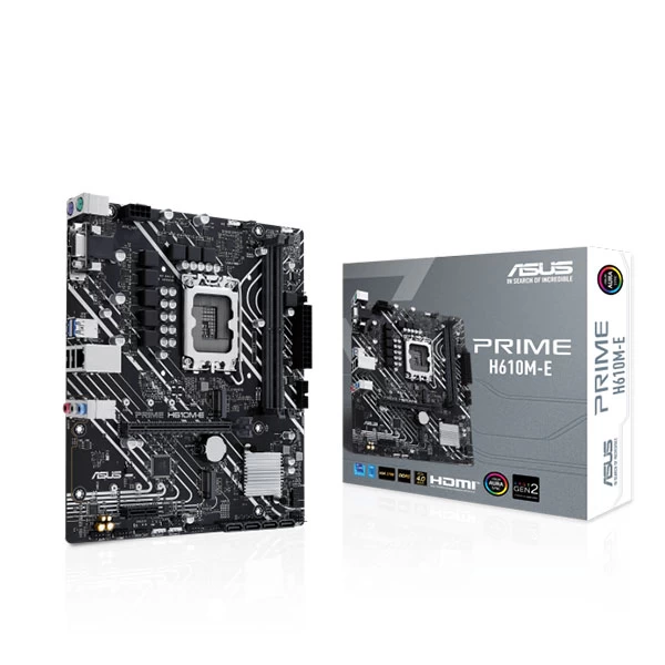 Asus Prime H610M-E Ddr5 Lga1700 Micro Atx Motherboard (PRIME-H610M-E)