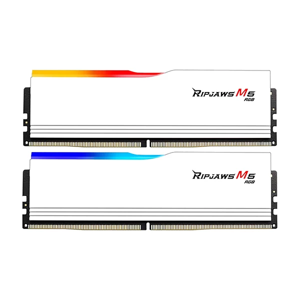 GSkill Ripjaws M5 RGB 32Gb (16Gbx2) Ddr5 6000Mhz Desktop Ram (Matte White) (F5-6000J3238F16GX2-RM5RW)