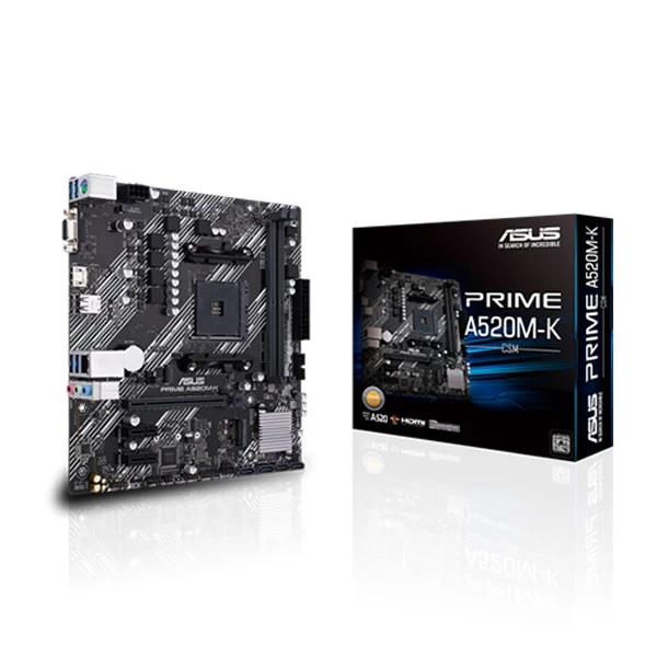 Asus Prime A520M-K/CSM Am4 Micro Atx Motherboard (PRIME-A520M-K-CSM)