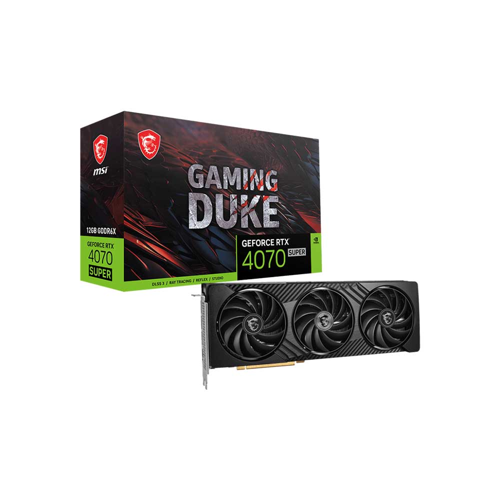 MSI RTX 4070 Super 12Gb GDDR6X Gaming Duke 3X Graphics Card